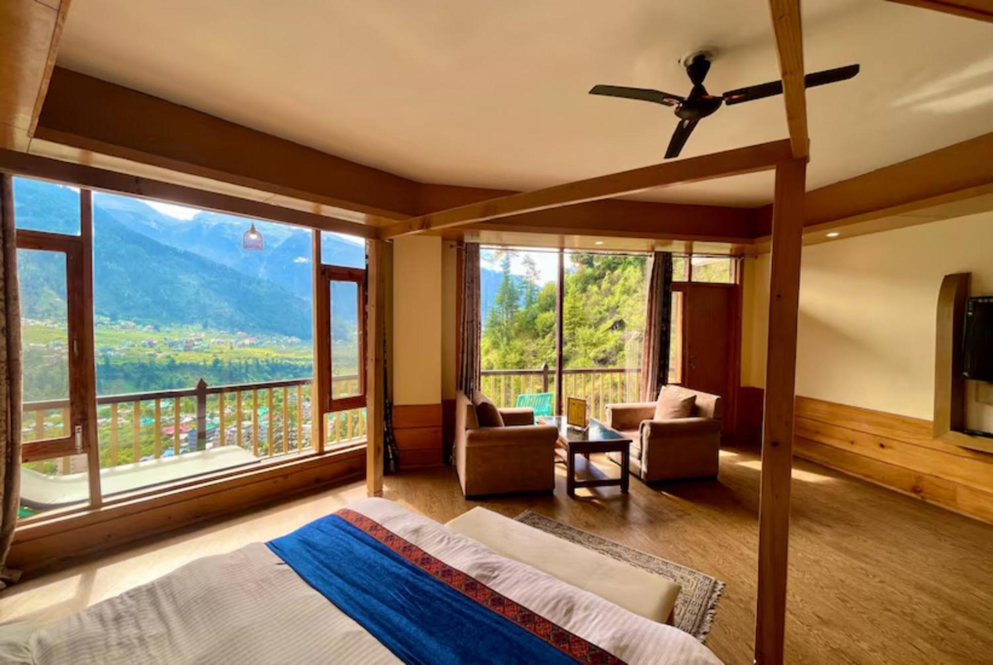 Goroomgo Hotel Bd Resort Manali - Excellent Stay With Family, Parking Facilities Экстерьер фото