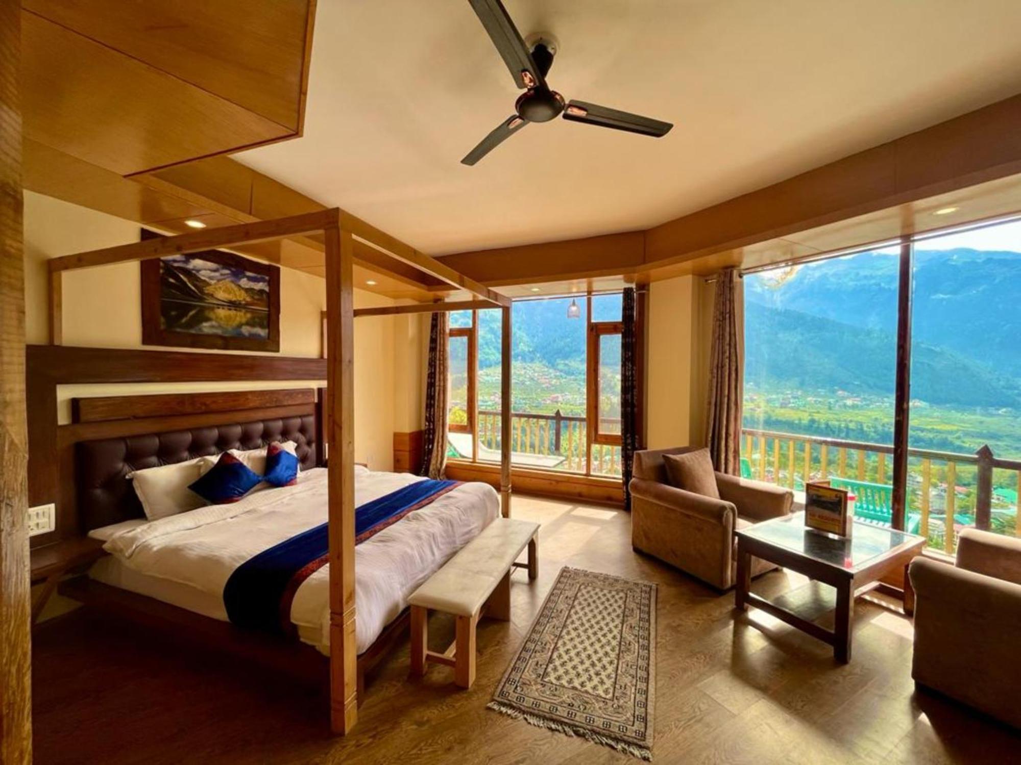 Goroomgo Hotel Bd Resort Manali - Excellent Stay With Family, Parking Facilities Экстерьер фото