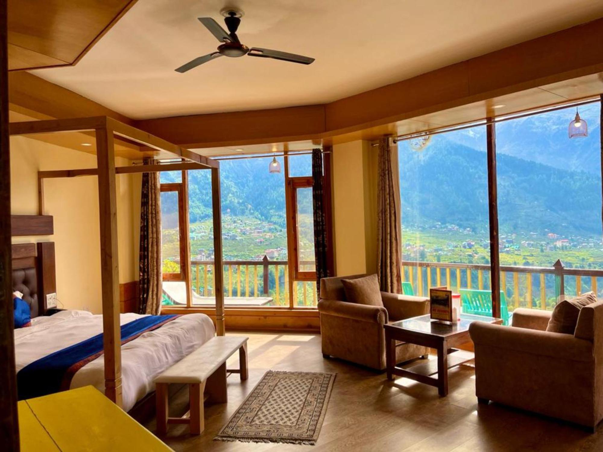 Goroomgo Hotel Bd Resort Manali - Excellent Stay With Family, Parking Facilities Экстерьер фото