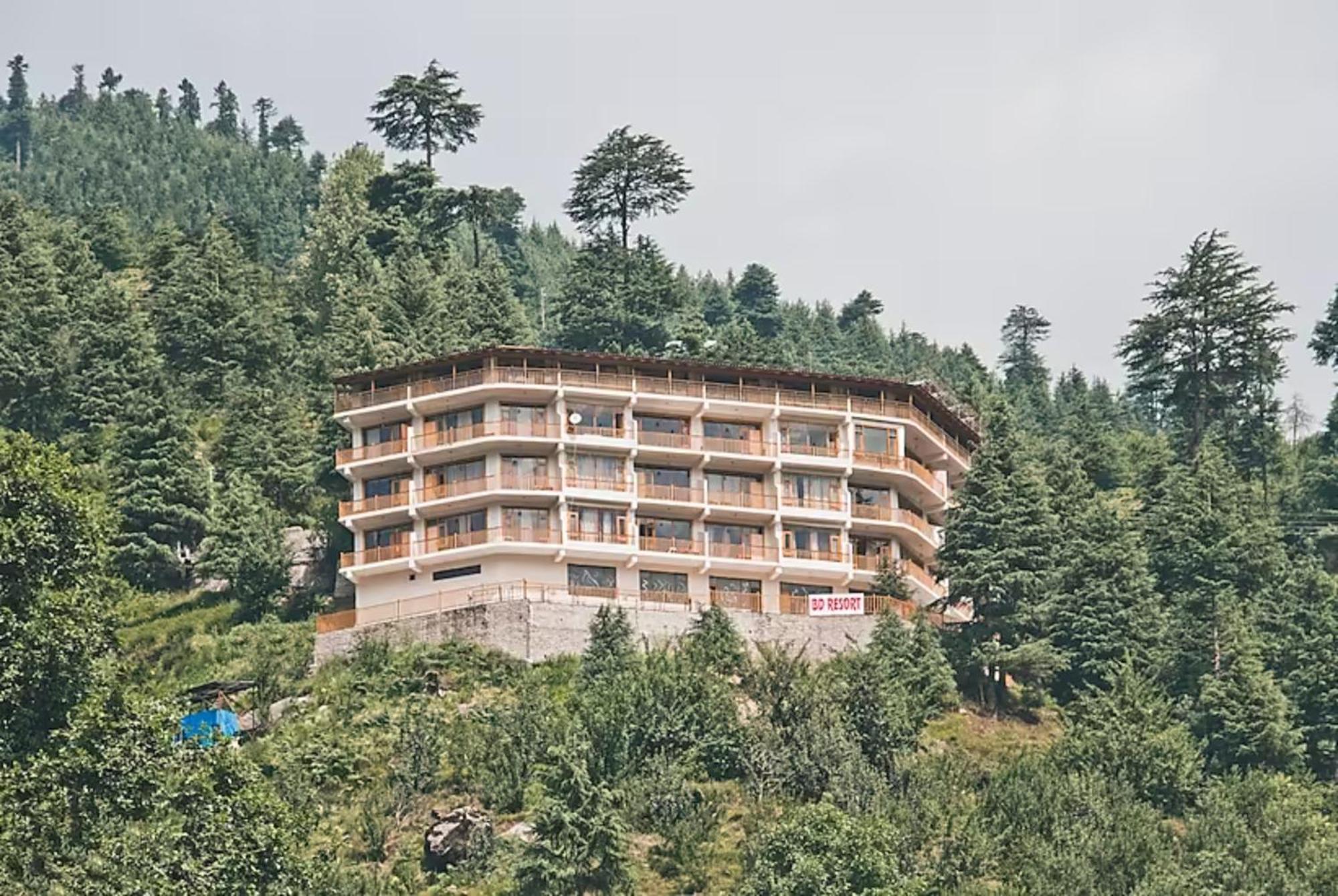 Goroomgo Hotel Bd Resort Manali - Excellent Stay With Family, Parking Facilities Экстерьер фото